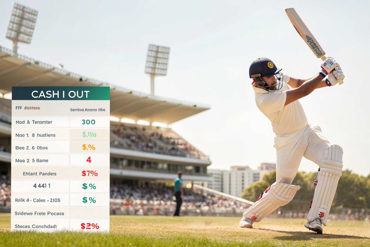 Partial Cash-Out Percentage Selection for Indian Live Betting